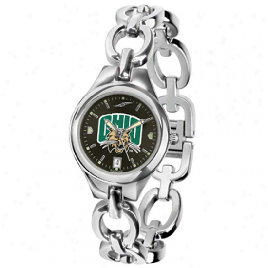 Ohio Bobcats Ladies Stainless Steel Eclipse Anochroje Watch