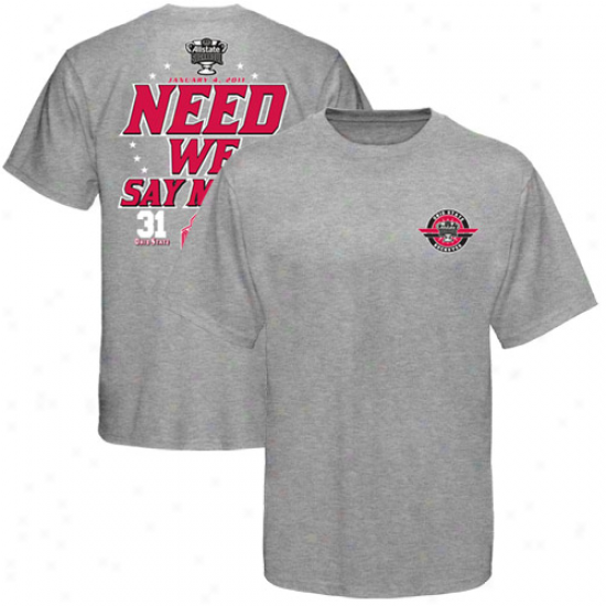 Ohio State Buckeyes Ash 2011 Sugar Bowl Champions Need We Say More Score T-shirt