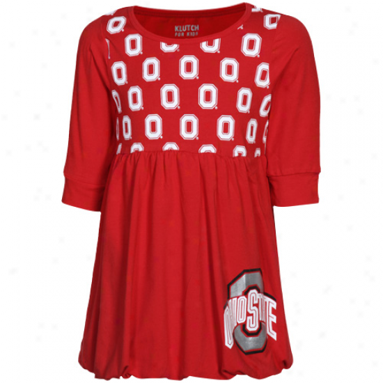 Ohio State Buckeyes Infant Scarlet Bubble Dress