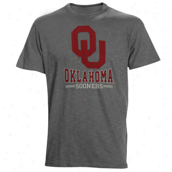 Oklahoma Sooners Backfield Slub T-shirt - Charcoal