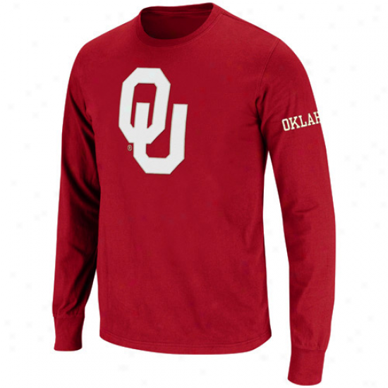 Oklahoma Sooners Collegizte Colt Long Sleeve Annual rate  T-shirt - Crimson