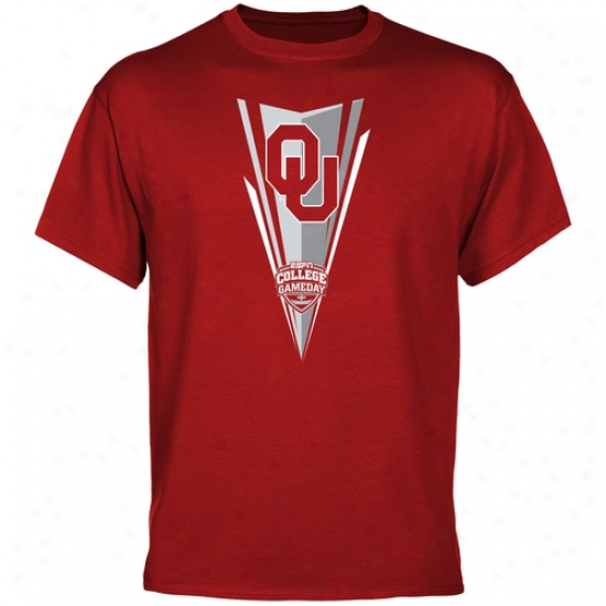 Okiahoma Sooners Espn 1st Down T-shirt - Crimson