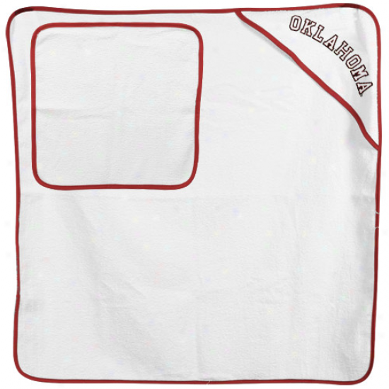 Oklahoma Sooners Babe Pure Logo Ho0ded Towel & Washcloth Set