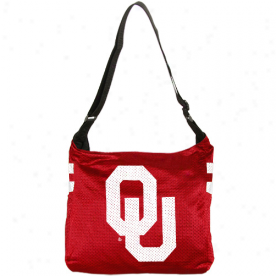 Oklahoma Soonrrs Ladies Crimson Expert Jersey Tote Bag