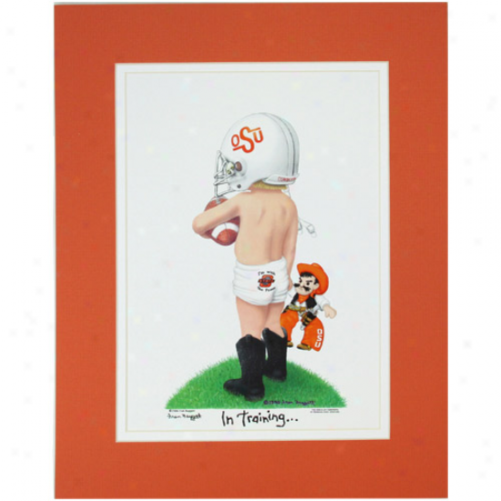 Oklahoma National Cowboys 11'' X 14'' Football Player In Training Print