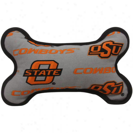 Oklahoma State Cowboys Fabric Bone Dog Toy