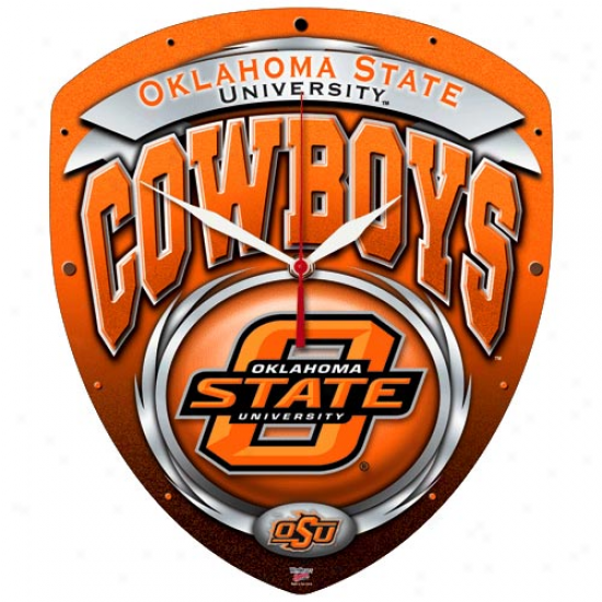 Oklahoma State Cowboys Hi-def Wall Clock