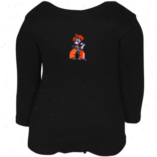 Oklahoma State Cowboys Infant Black Big Bambino Long Sleeve Creeper