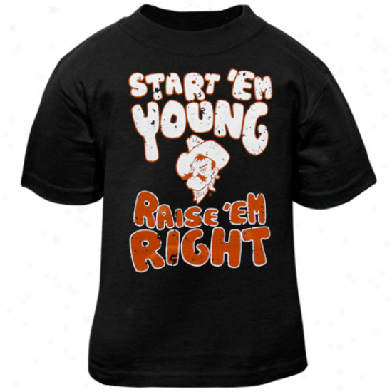 Oklahoma State Cowboys Infant Start 'e Young T-shirt - Black