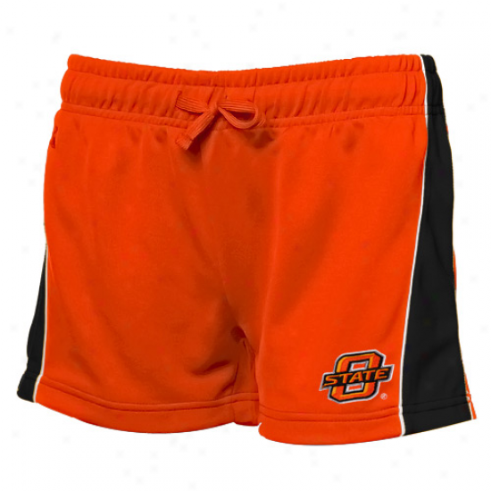 Oklahoma State Cowboys Ladies Orange Colt Workout Shorts