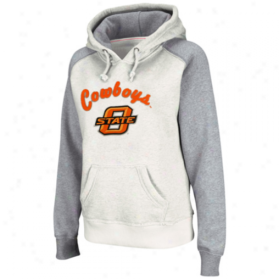 Oklahoma State Cowboys Ladies Stoneash Mesa Logo Pullover Hoodie Sweatshirt