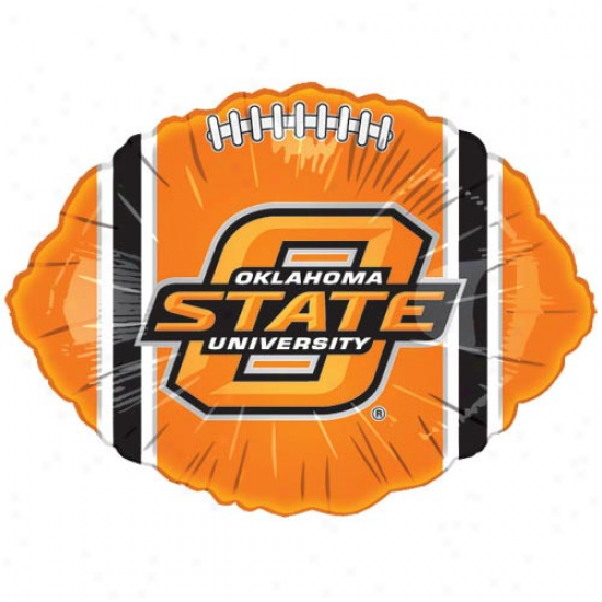 Oklahoma State Cowboys Orange 18'' Foil Football Balloon