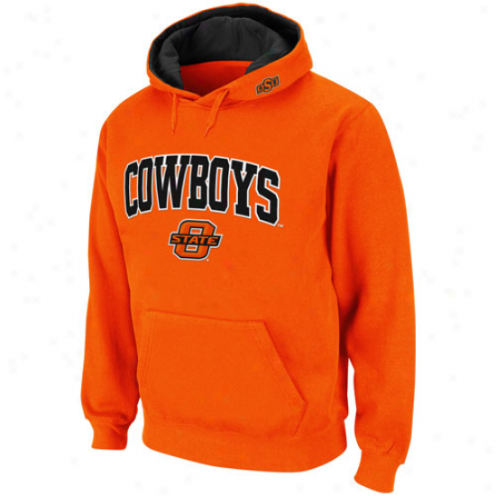 Oklahoma State Cowboys Orange Classic Twill Ii Pullover Hoodie Sweatshirt -