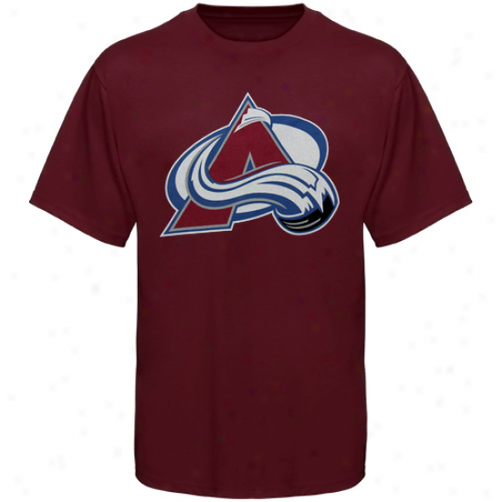 Old Time Hockey Colorado Avalanche Youth Big Logo T-shirt - Maroon