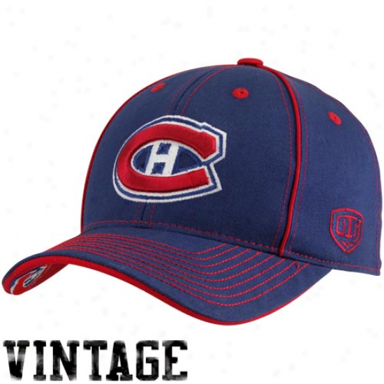 Old Time Hockey Montreal Canadiens Navy Blue Aster Adjustable Hat