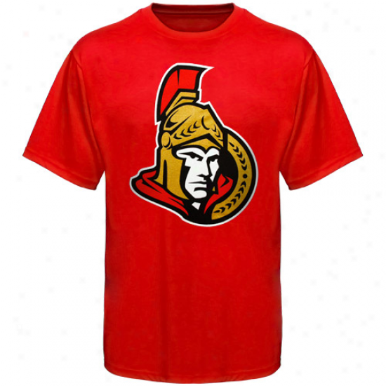 Old Time Hockey Ottawa Senators Youth Big Logo T-shirt - Red