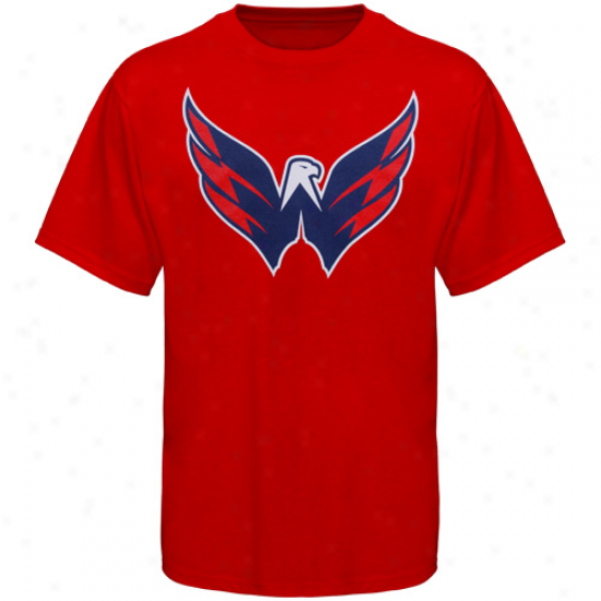 Old Time Hockey Washington Capitals Youth Big Logo T-shirt - Red