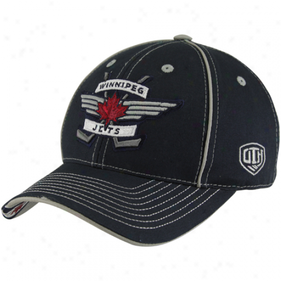 Old Time Hockey Winnipeg Jets Aster Hat - Navy Blue