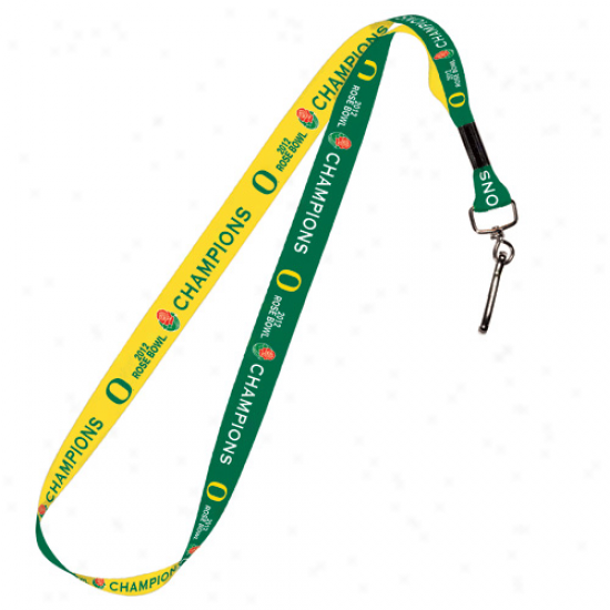 Oregon Ducks 2012 Rose Bowl Champions Lanyard