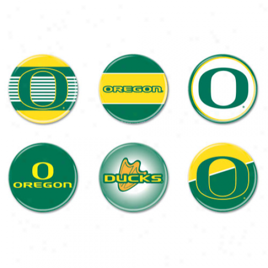 Oregon Ducks 6-count Button Fun Collection