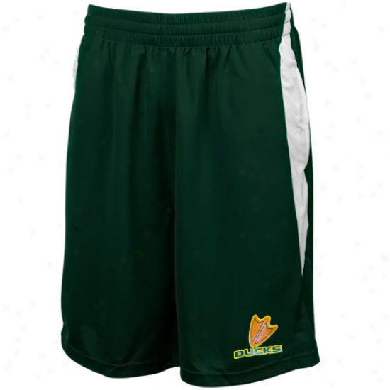 Oregon Ducks Green Side Block Stunner Mesh Shorts