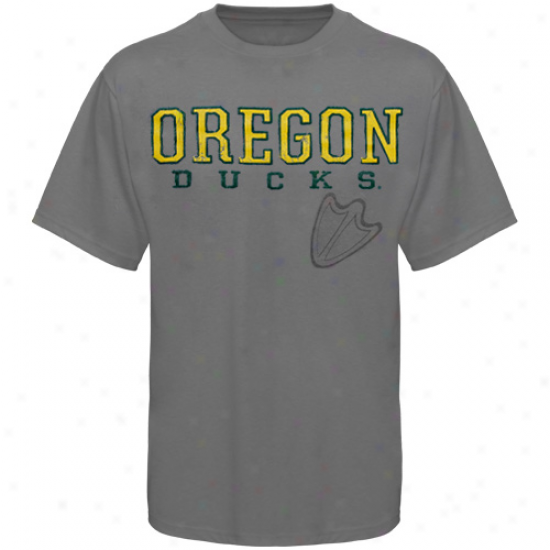 Ordgon Ducks Youth Contact T-shirt - Gray