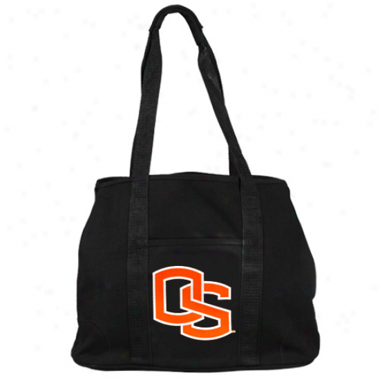 Oregon State Beavers Black Domestic Tote Bag