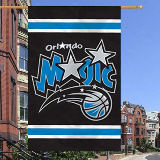 Orlando Magic 28'' X 44'' Black Applique Vertical Flag Flag