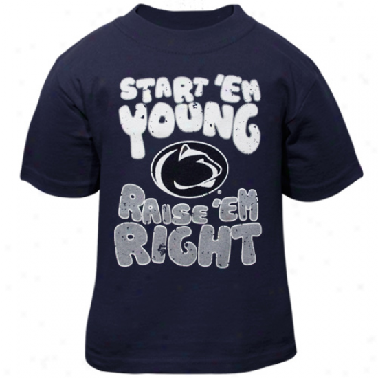 Penn State Nittany Lions Infant Start 'em Young T-shirt - Navt Blue