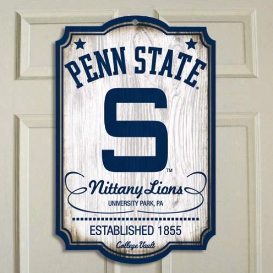 Penn State Nittany Lions Ncaa Vault Forest Sign