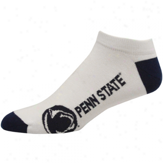 Penn State Nittany Lions White Logo & Name Ankle Socks