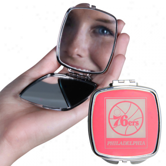 Philadelphia 76ers Ladies Pink Teeam Compact Mirror