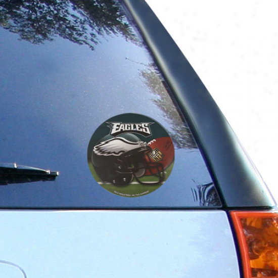 "philadelphia Eagles 4.5"" Round Vinyl Helmet Decal"