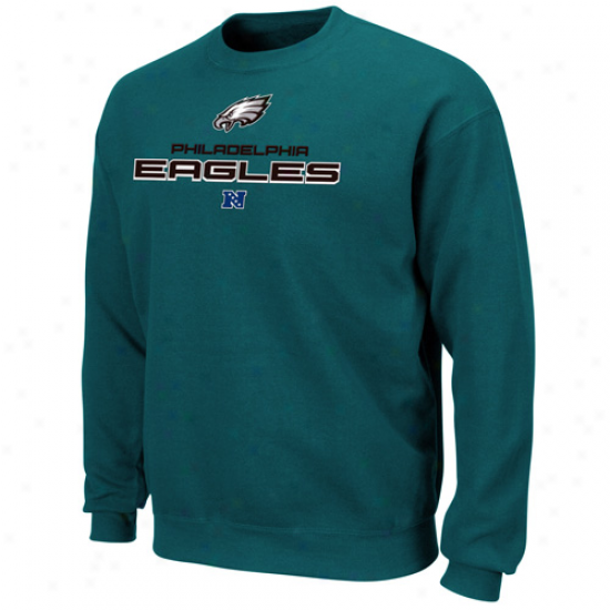 Philadelphia Eagles Midnight Green Classic Heavyweight Iii Pullover Crew Sweatshirt