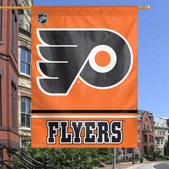 Philadelphia Flyers 27'' X 37'' Orange Vertical Banner Flag