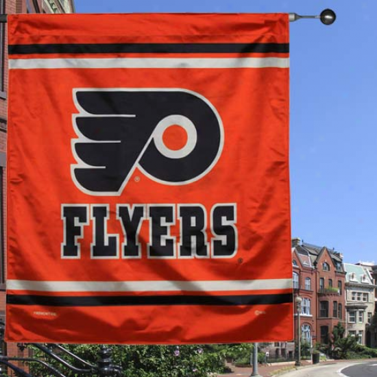 Philadelphia Flyers 28'' X 40'' Red Two-sided Perpendicular House Hang loose