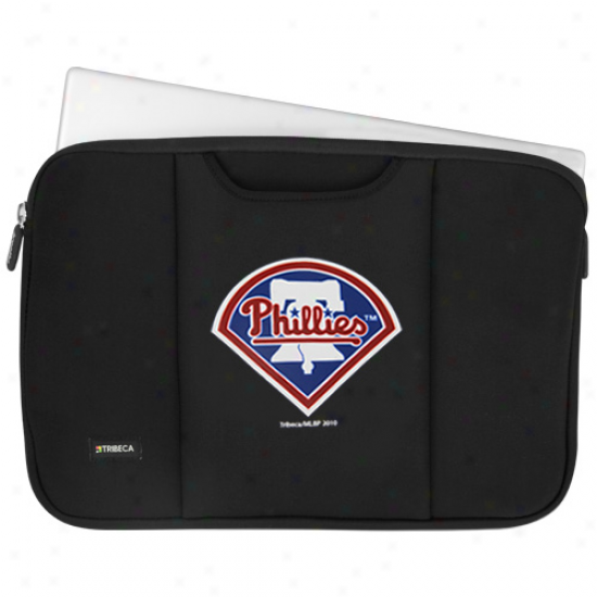 Philadelphia Phillies Black 15'' Laptop Breathe Sleeve