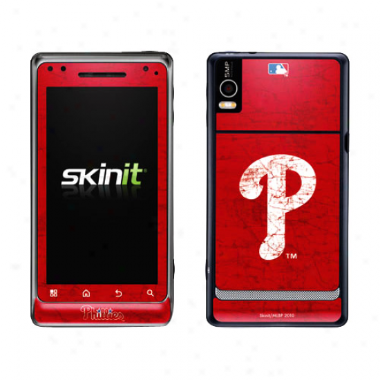 Philadelphia Phillies Red Droid 2 Distressed Skin