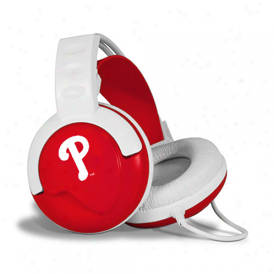 Philadelphia Pjillies White-red Fan Jams Over-ear Headphones