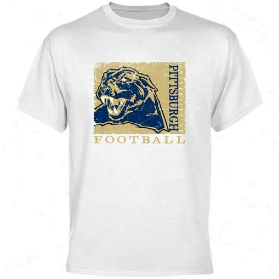 Pittsburgh Panthers White Sport Stamp T-shirt