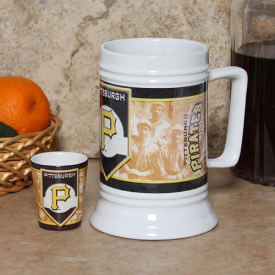 Pit5sburgh Pirates 20oz. Stein & 2oz. Shot Glass Set