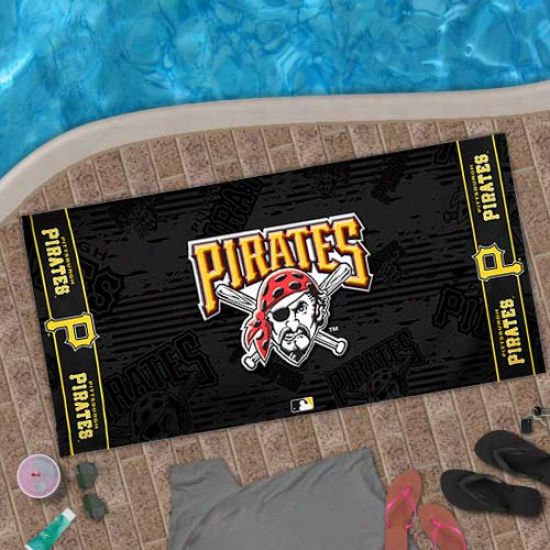 Pittsburgh Pirates 30'' X 60'' Black Beach Towel