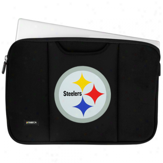 "pittsburgh Steelers 13"" Black Laptop Sleeve"