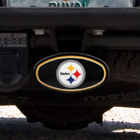 Pittsburgh Steelers Domed Logo Plastic Hitch Cover