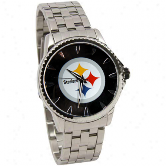 Pittsburgh Steelers Manager Stainless Stesl Watch