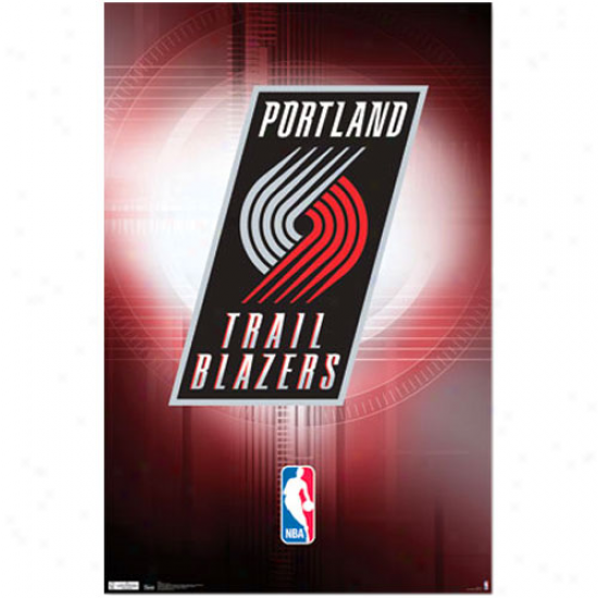 Portland Trail Blazers 22'' X 34'' Logo Poster