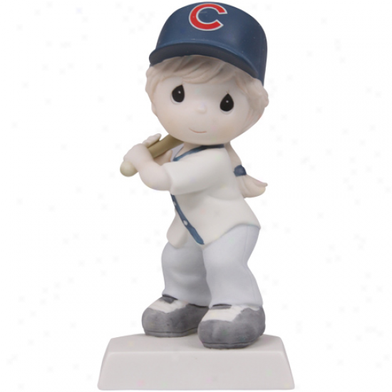 Precious Moments Chicago Cubs Girl Swing For The Fence Figurine