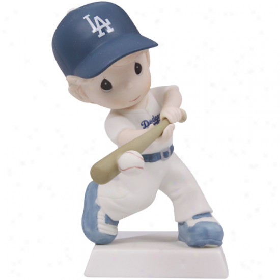 Precious Moments L.a. Dodgers Boy Swing For The Fence Figurine