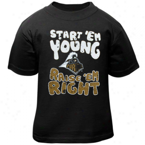 Purdue Boilermakers Toddler Start 'eem Young T-shirt - Black