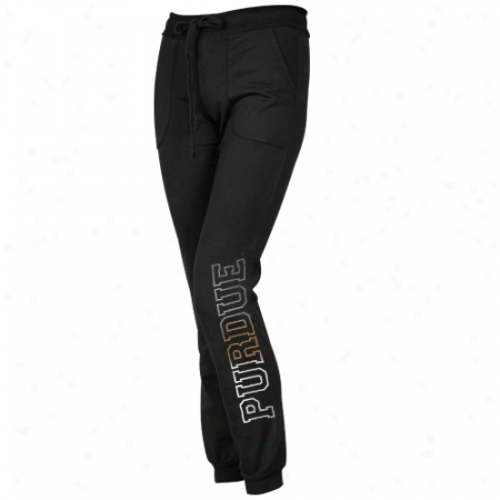 Purdue Boilermakers Womens Name Fade Lounge Pants - Black